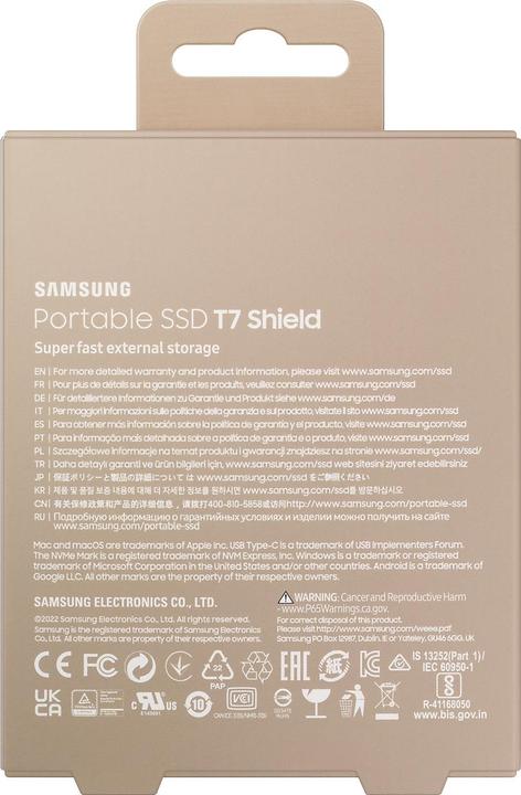 Actual product image Samsung T7 Shield (1 TB)