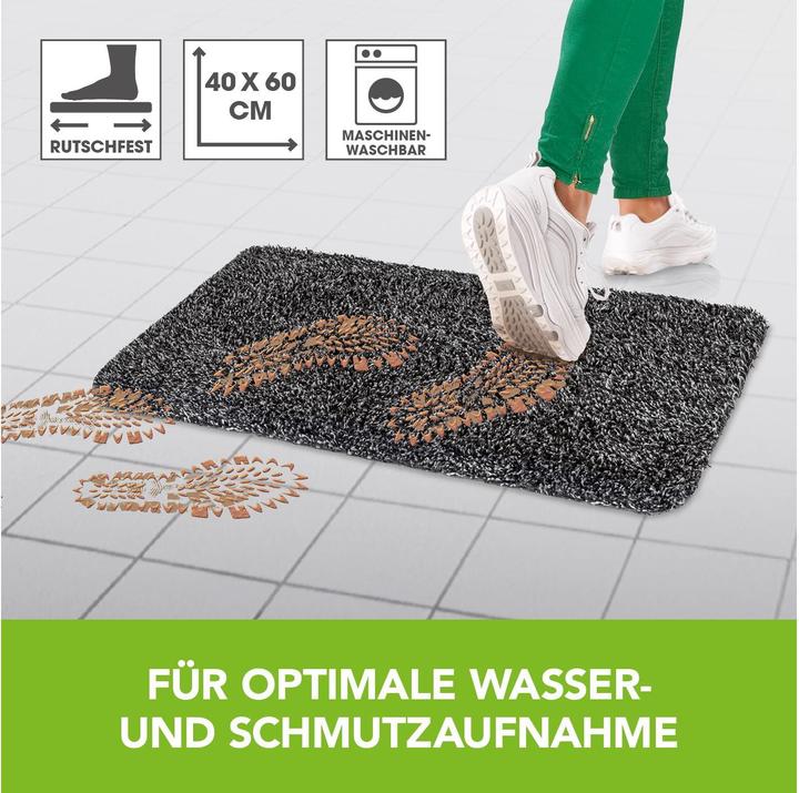 Produktbild Gourmetmaxx Fussmatte Magic Step 60 cm x 40 cm (60 x 40 cm)