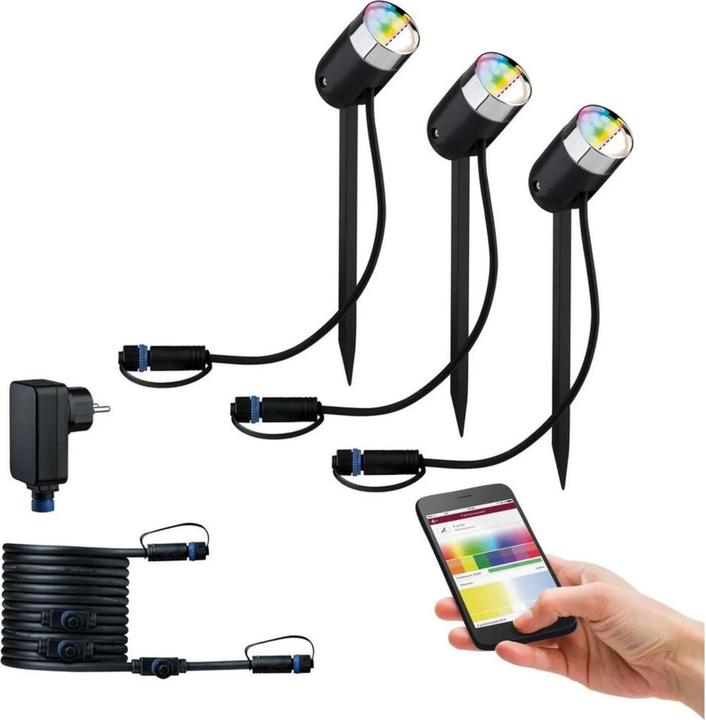 Produktbild Paulmann Outdoor Plug & Shine Zigbee Pike Starterset (330 lm, IP44)