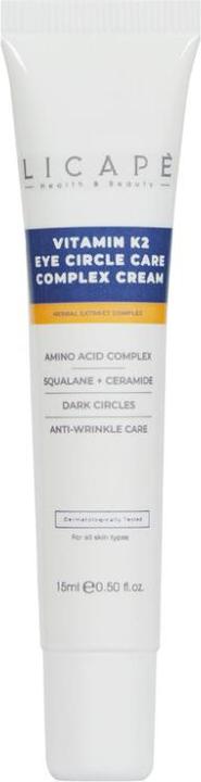 Produktbild Licape | Augencreme 15 ml | Feuchtigkeitspflege für strahlende Haut, Vitamin K2 (15 ml, Tag + Nacht)
