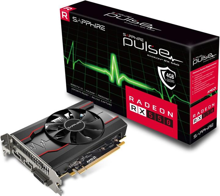 Actual product image Sapphire Radeon RX 550 Pulse (4 GB)