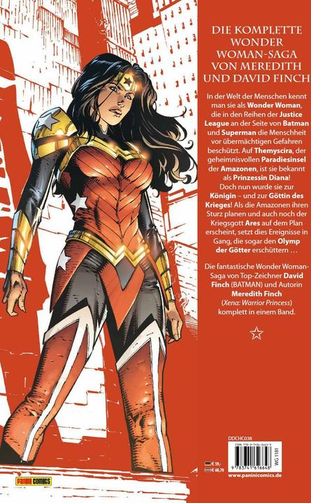 Actual product image Panini Wonder Woman - Göttin des Krieges (Deluxe Collection) (German, David Finch, 2020)