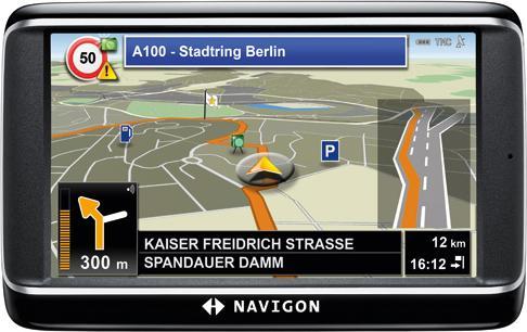 Navigon 40 Premium, Bluetooth, TMC, Europakarten