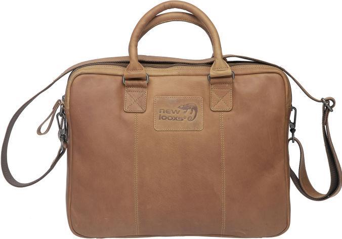 New Looxs BIKE BAG SANTOS LEATHER COGNAG 13.5L LEATHER 40X31X11CM (13.50 l)