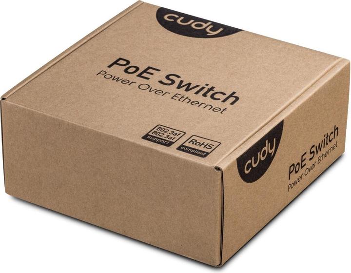 Immagine prodotto Cudy Switch di rete GS1005P Gigabit Ethernet (10/100/1000) Power over Ethernet (PoE) Grigio (5 Porti)
