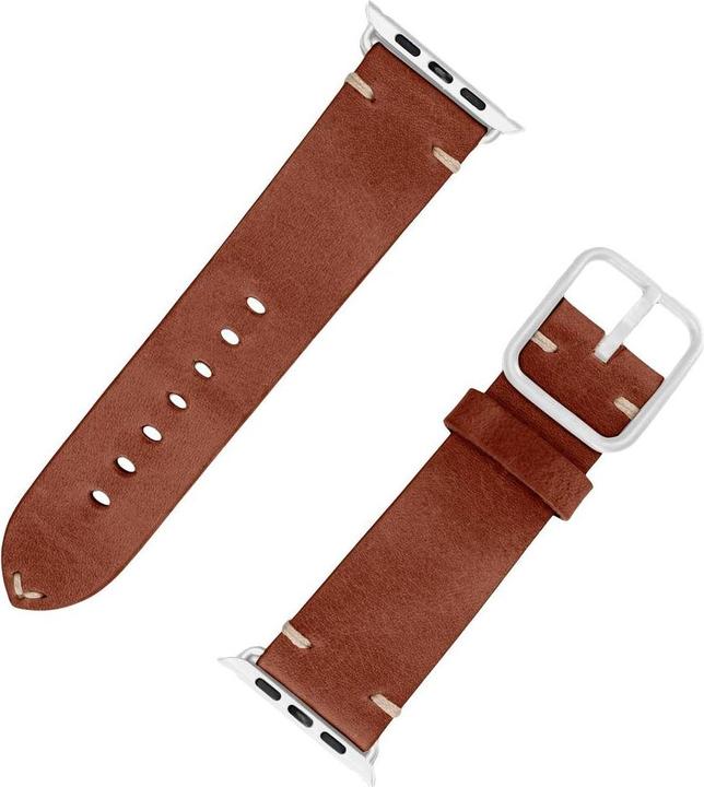 Actual product image JT Berlin Watchband Alex Vintage Apple Watch 44/45mm - Stainless steel S/M 10631