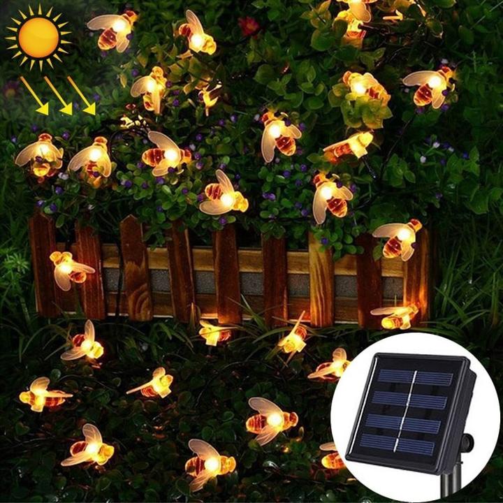 Image du produit Cover-Discount Guirlande lumineuse solaire LED Abeilles (6.50 m)