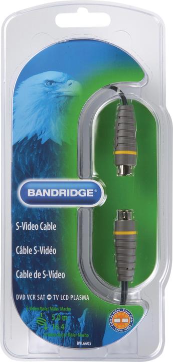 Produktbild Bandridge S-Video Kabel 5m DVD VCR SAT to TV (5 m)
