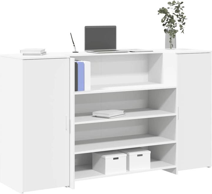 Produktbild VidaXL Empfangstheke Weiss 180x50x103,5 cm Holzwerkstoff Empfangstresen