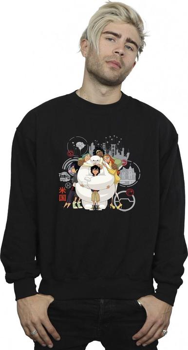 Immagine prodotto Disney Big Hero 6 Baymax Group Hug Felpa Uomo (4XL)