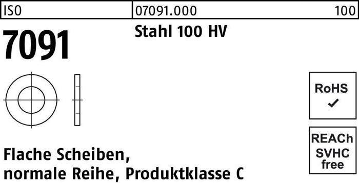 Image du produit Rondelle ISO 7091 8 Acier 100 HV