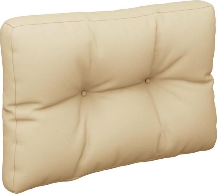 Produktbild VidaXL Palettenkissen Palettenpolster Palettensofa Rückenkissen Beige Stoff (60 x 40 x 12 cm)