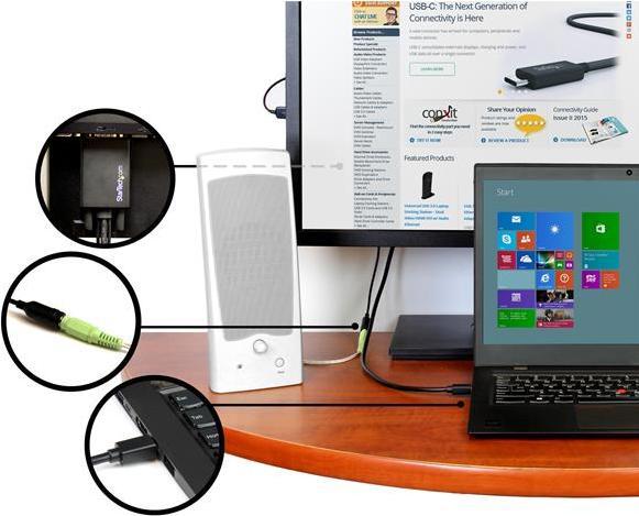 Actual product image StarTech Mini DisplayPort — VGA (2 m, DisplayPort, VGA)