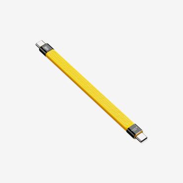 Produktbild Cobra CobraTether USB-C FlexPro Cable 40Gbit 0,14m Ÿellow (0.14 m, USB 4.0, 100 W)