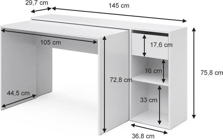 Image du produit Vicco Ben (145 x 46 x 76 cm)