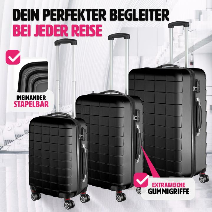 Actual product image tectake Trolley Set of 3 (98 l, M (50 - 90l), L (90 - 115l))