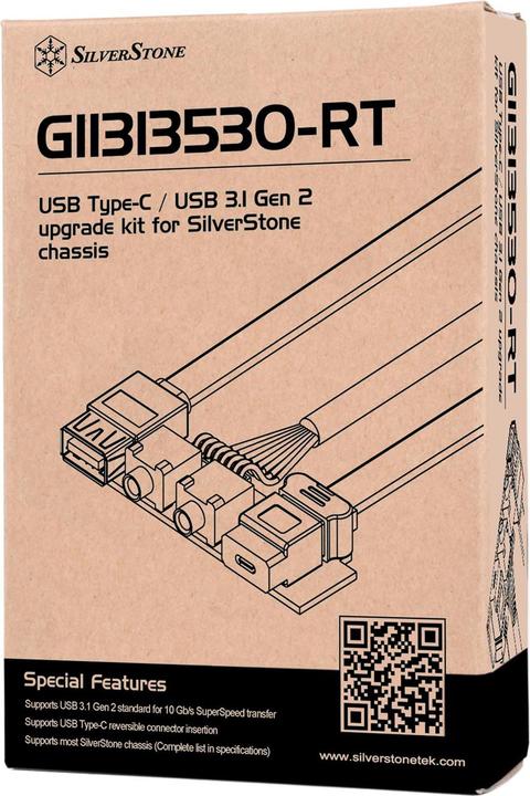 Produktbild Silverstone SST-G11313530-RT - USB Type C, USB3.1 Gen.2 Upgrade kit for chassis (0.81 m, USB 3.0, USB 3.1)