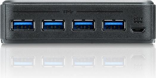 Actual product image Aten USB adapter US434 USB - USB black (US434-AT) (4 Ports)