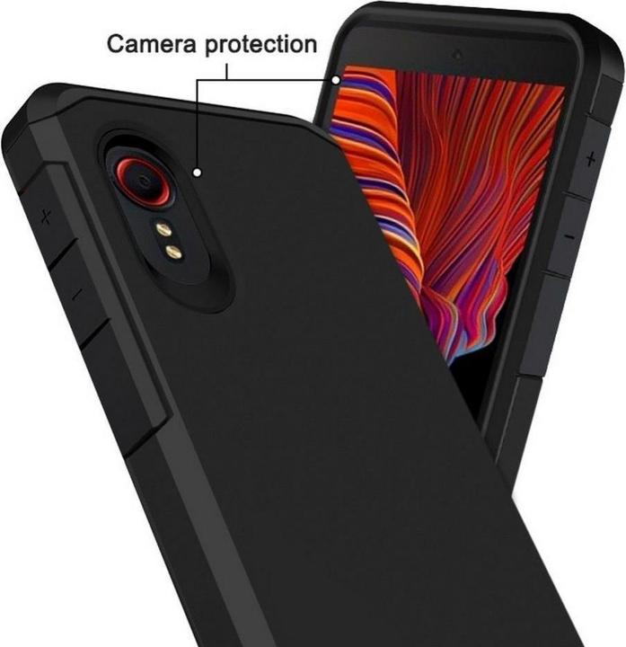 Actual product image Tech-Protect Tough case for Samsung Galaxy XCover 7 - black (Samsung Galaxy Xcover 7)