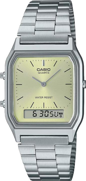 Casio AQ-230A-9AMQYES (Analoguhr, Digitaluhr, Taucheruhr, Lünette drehbar, Funkuhr, 28 mm)