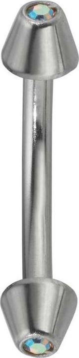 Produktbild Bijouteria Augenbrauenpiercing (Chirurgenstahl 316L, Kristall)