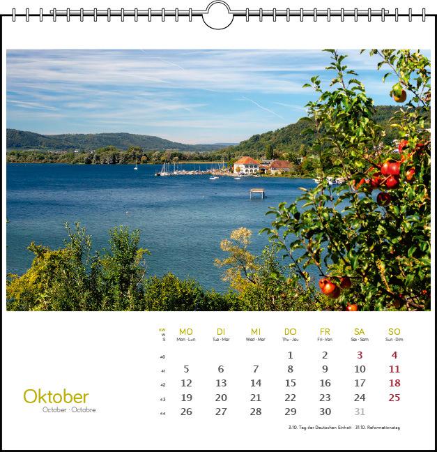 Produktbild Westlicher Bodensee 2026 (17 x 17 cm, Französisch, Englisch)