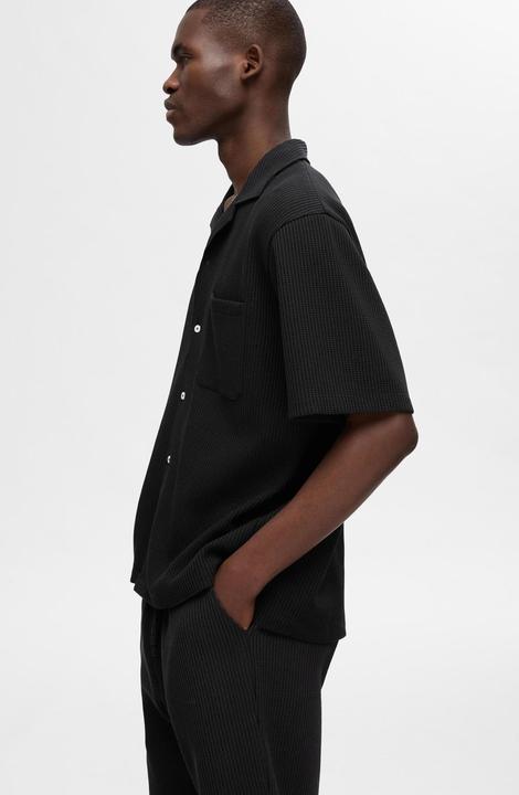 Immagine prodotto Selected Homme Camicia a maniche corte con struttura Waffle (M)