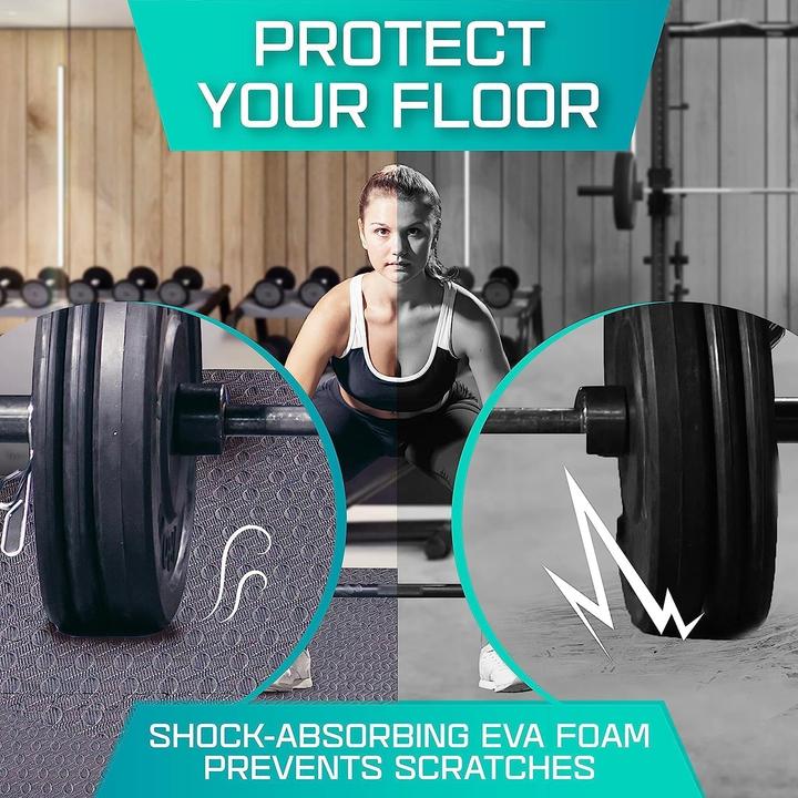 Actual product image Yes4All 6er-Set Bodenschutzmatte für Fitnessgeräte