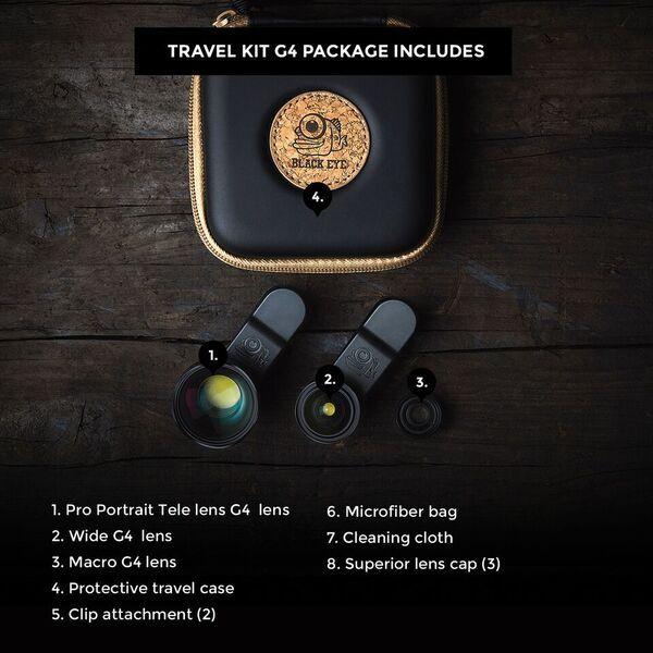 Actual product image Black Eye Travel Kit G4 Lens
