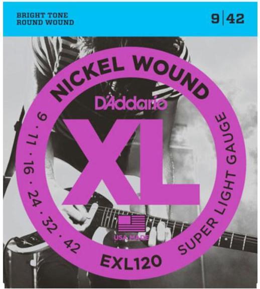 Produktbild D'Addario Daddario EXL120 Saiten für E-Gitarre Super Light 9-42 10 SETS (10 x, E-Gitarre)
