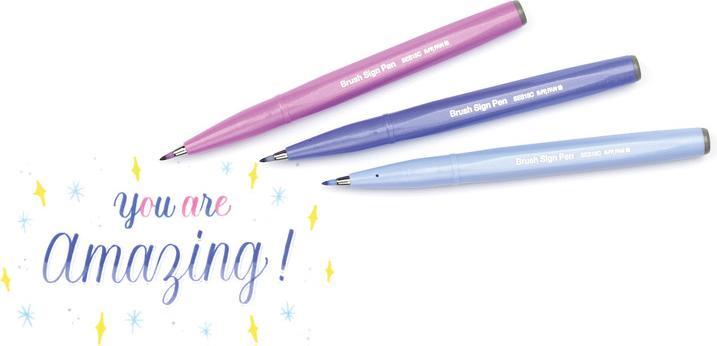 Image du produit Pentel Stylo pinceau Sign Pen Brush (myosotis, 1 x)