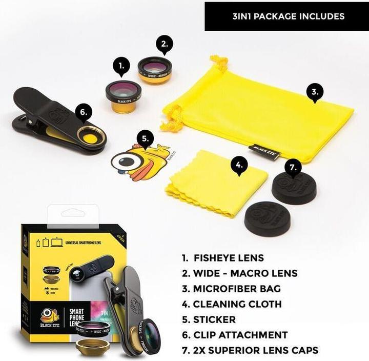 Produktbild Black Eye 3in1 Combo Kit G4 Objektiv
