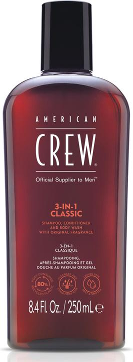 Immagine prodotto American Crew Classico 3 in 1 (250 ml, Shampoo liquido)