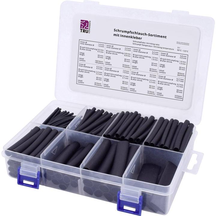 Tru Components Heat shrink tubing assortment, 300 pieces (300 x)