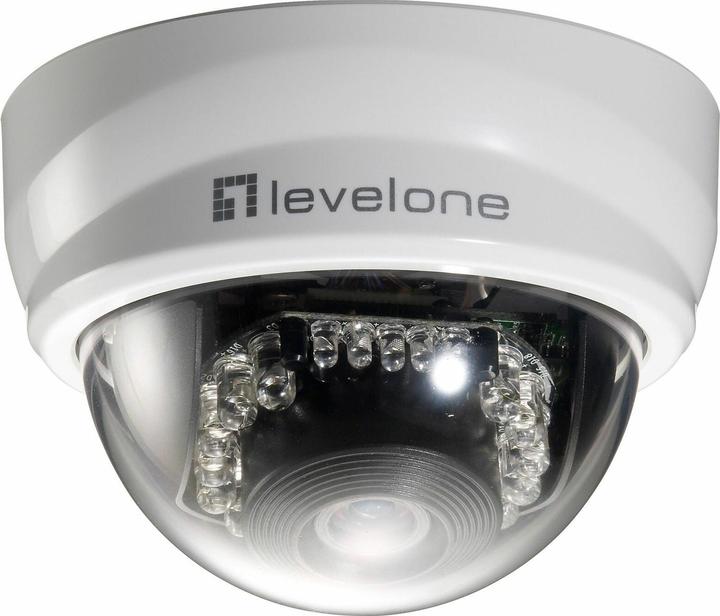 Produktbild LevelOne IP Dome Kamera FCS-3101, LAN, PoE (1280 x 800 Pixels)