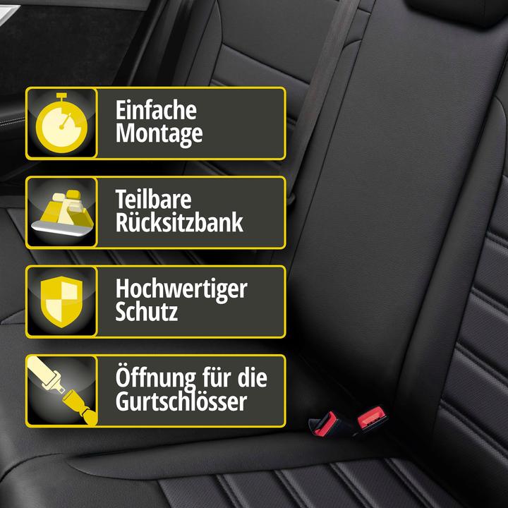 Produktbild Walser Sitzbezug für VW Touran (1T1, 1T2) 02/2003-05/2010, 1 Rücksitzbankbezug