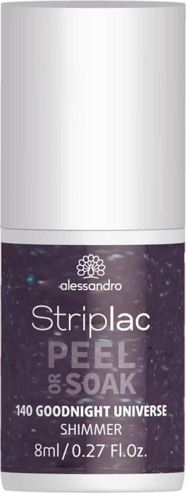 Immagine prodotto Alessandro Striplac Peel o Soak Good Night Universe 8 ml (Glitter, Grigio, Nero, Smalto pelabile)