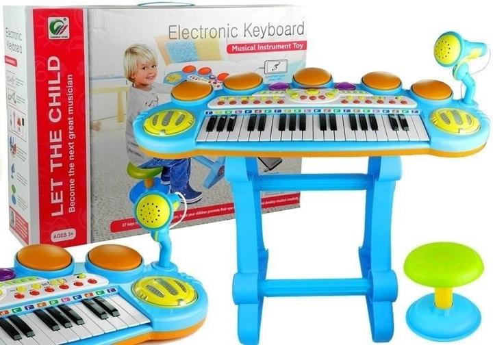 Produktbild Lean Toys Orgel Pianinko Keyboard Percussion Hocker