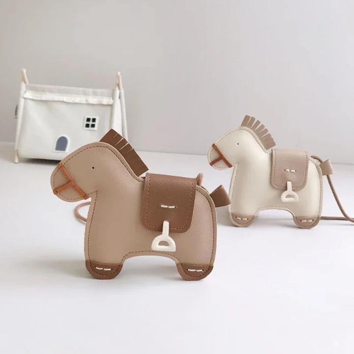 Immagine prodotto Only-Bags.Store Borsa messenger per bambini Borsa a tracolla originale carina Borsa per bambini cavallo carina