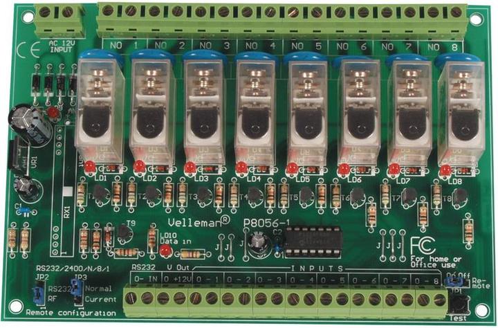 Image du produit Velleman K8056 Télécommandé 8 canaux- (Extension)