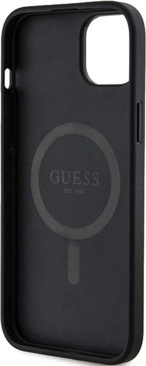 Immagine prodotto Guess GUHMP14SG4GFRK Custodia rigida per iPhone 14 / 15 / 13 6.1" in pelle nera 4G Collection Logo in (Apple iPhone 14, Apple iPhone 15, Apple iPhone 13)