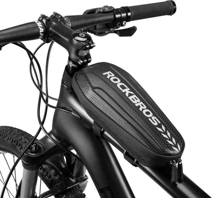 Actual product image Rockbros B62-1 bicycle bag for handlebar or frame 3 l - black (3 l, Frame bag, Handlebar bag)