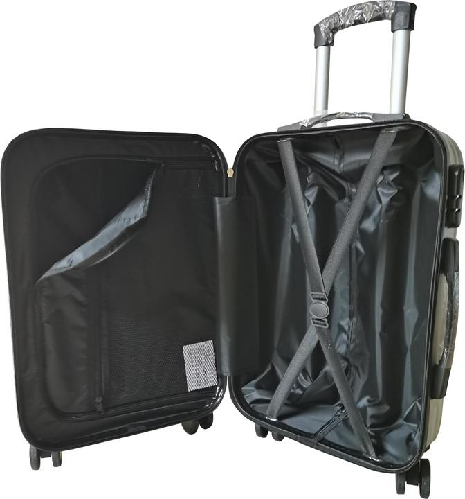 Actual product image NTK-Collection Hartschalenkoffer 2er-Set Frenzi Silber (80 l, M (50 - 90l), L (90 - 115l))