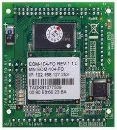 Actual product image Moxa EOM-104-FO - Embedded managed Ethernet switch module with 2 10100BaseT(X) and 2 100BaseFX por