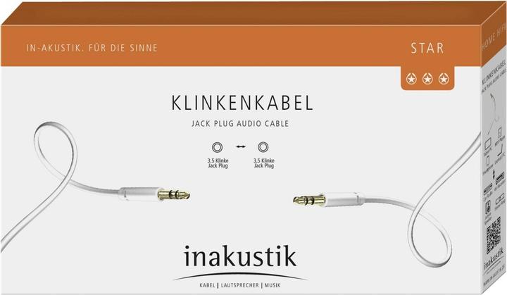 Immagine prodotto Inakustik Cavo di collegamento con jack stereo Star MP3 da 3,5 mm (3 m, Connettore da 3,5 mm (AUX))