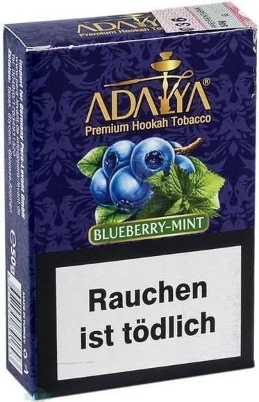 Actual product image Adalya Tabak Blueberry Mint 50g (Bilberry)