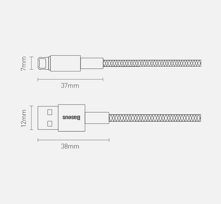 Actual product image Baseus Tungsten Gold Series (2 m, USB 2.0)