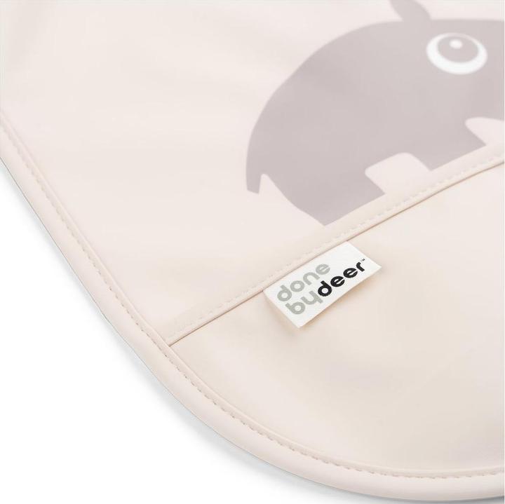 Actual product image Done by Deer Bib with Velcro fastener 2-pack Ozzo Pink