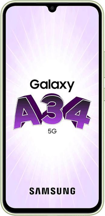 Image du produit Samsung Galaxy A34 5G (128 Go, Awesome Lime, 6.60", Double SIM, 48 Mpx, 5G)