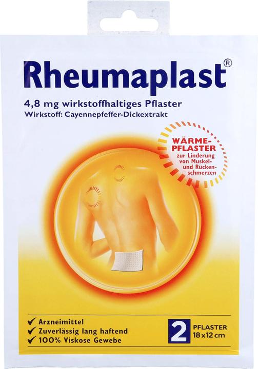 Produktbild Rheumaplast 4,8mg Wirkstoffhaltiges Pflaster, 2 St. Pflaster (2 x, 1 ml)